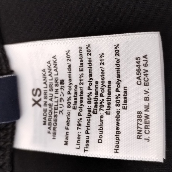 NWT J. Crew Ruched Bandeau black ruched one piece Sz XS - Picture 13 of 16